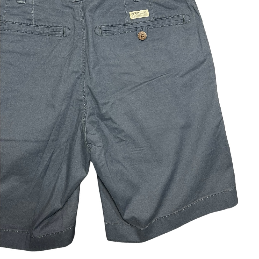 Faherty Shorts Island Life 8" Organic Cotton Chino Golf Blue Mens Size 28 NEW - Picture 11 of 15